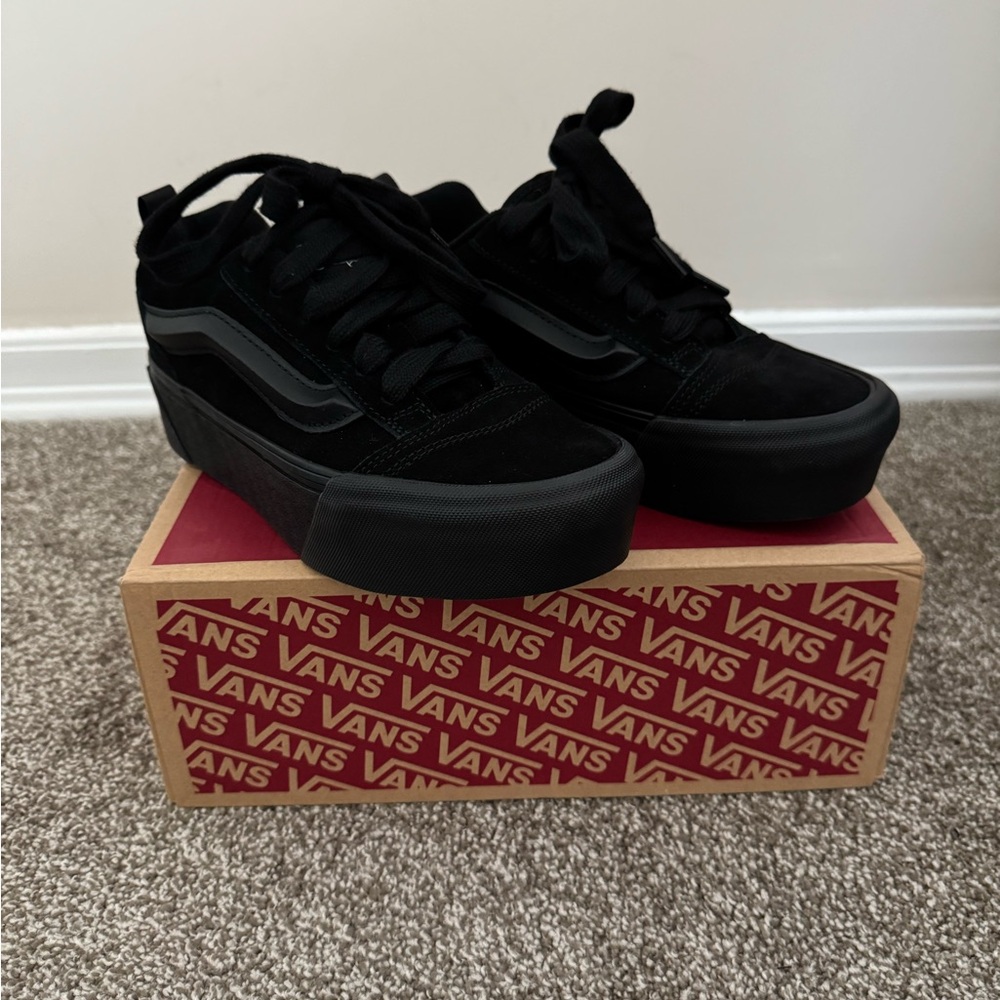 Vans Women's Knu Stack All-Black Sneakers